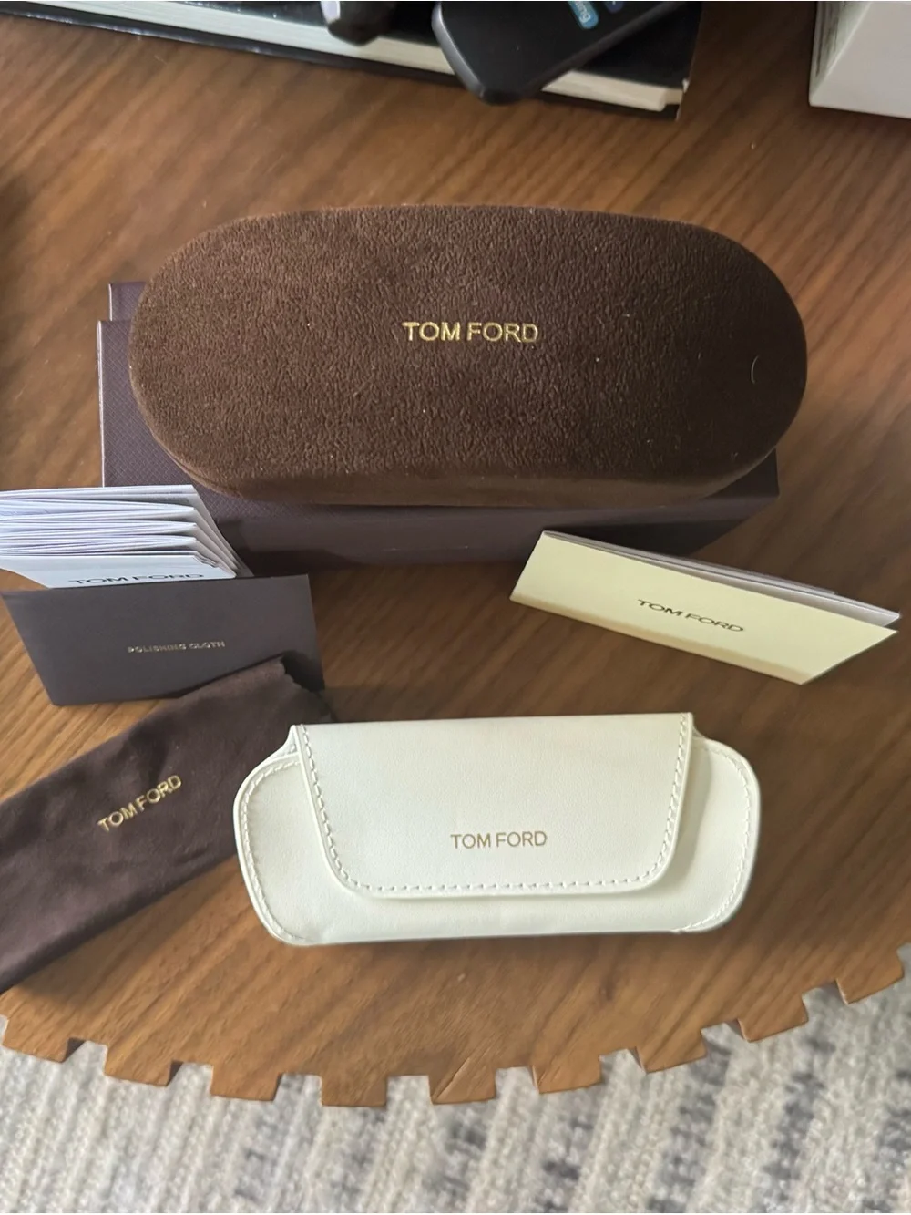 Tom Ford TF5971-B 2-in-1 Eyeglasses + Magnetic Sunglass Clip – Black/Gold